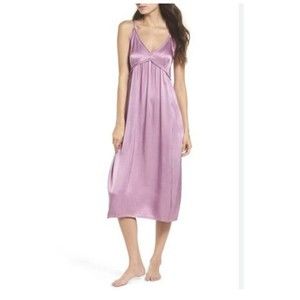 Lacausa Marigold Satin Slip Dress In Haze  Size Small